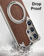 Lataa kuva Galleria-katseluun, Metal Wood Samsung Case
