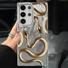 Load image into Gallery viewer, Gold Snake Samsung Case