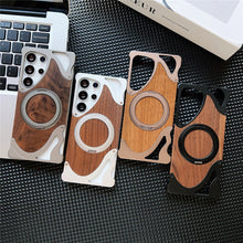 Lataa kuva Galleria-katseluun, Metal Wood Samsung Case