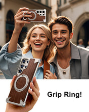 Lataa kuva Galleria-katseluun, Metal Wood Samsung Case