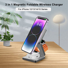 Lataa kuva Galleria-katseluun, Wireless Charger 3 in 1 Foldable