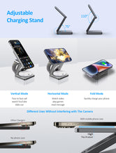 Lataa kuva Galleria-katseluun, Wireless Charger 3 in 1 Foldable