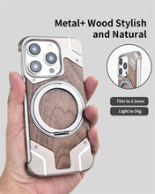 गैलरी व्यूवर में इमेज लोड करें, iPhone Metal Wood Case Magsafe
