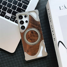 Lataa kuva Galleria-katseluun, Metal Wood Samsung Case