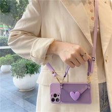 이미지를 갤러리 뷰어에 로드 , Trendy Crossbody Wallet Case