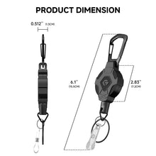 Load image into Gallery viewer, Retractable Phone Tether with Carabiner – Anti-Drop Phone Holder & Security Strap
Alternative ti