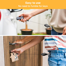 Load image into Gallery viewer, Retractable Phone Tether with Carabiner – Anti-Drop Phone Holder & Security Strap
Alternative ti