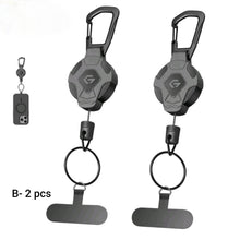 Load image into Gallery viewer, Retractable Phone Tether with Carabiner – Anti-Drop Phone Holder & Security Strap
Alternative ti