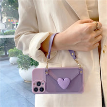 이미지를 갤러리 뷰어에 로드 , Trendy Crossbody Wallet Case