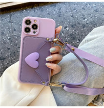 이미지를 갤러리 뷰어에 로드 , Trendy Crossbody Wallet Case