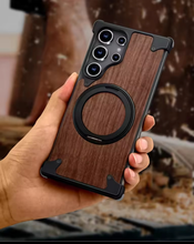 Lataa kuva Galleria-katseluun, Metal Wood Samsung Case