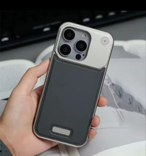 Load image into Gallery viewer, Aluminum Alloy Leather Magsafe Case