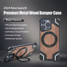 गैलरी व्यूवर में इमेज लोड करें, iPhone Metal Wood Case Magsafe