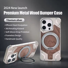 गैलरी व्यूवर में इमेज लोड करें, iPhone Metal Wood Case Magsafe