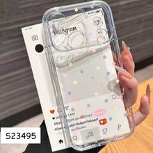 Load image into Gallery viewer, Love Heart Polka Dot Clear Case