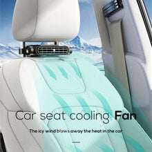 Lataa kuva Galleria-katseluun, TurboCool™ Dual Airflow Car Fan – Portable Headrest-Mounted Circulator