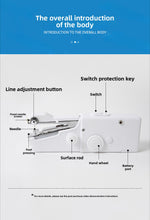 Ladda upp bild till gallerivisning, Portable Handheld Sewing Machine – Quick Stitch Tool for On-the-Go Repairs