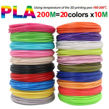 Load image into Gallery viewer, Colored PLA Filament for 3D Printing Pen