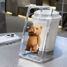 Charger l'image dans la galerie, Lovely Teddy Bear Carton iPhone Case