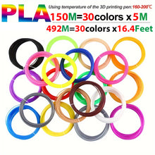 Load image into Gallery viewer, Colored PLA Filament for 3D Printing Pen