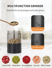 Afbeelding in Gallery-weergave laden, Rechargeable Electric Salt and Pepper Grinder