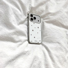 Load image into Gallery viewer, White Striped Stars iPhone Case