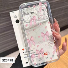 Load image into Gallery viewer, Love Heart Polka Dot Clear Case