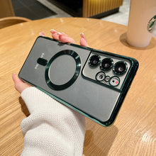 गैलरी व्यूवर में इमेज लोड करें, Transparent Wireless Charging Samsung Case (GREEN)