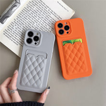 Load image into Gallery viewer, Silicone Wallet Case For Iphone (ORANGE)