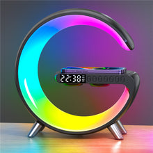 Afbeelding in Gallery-weergave laden, Multifunctional Wireless Charging Station RGB Lamp ( Black )