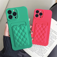 Load image into Gallery viewer, Silicone Wallet Case For Iphone (GREEN)
