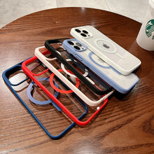 Load image into Gallery viewer, Transparent Wireless Charging Iphone Case ( SIERRA BLUE )