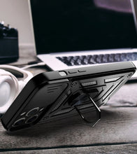 Load image into Gallery viewer, Armor Shockproof Iphone Case (BLACK)