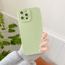 Load image into Gallery viewer, Soft Silicone Iphone Case (MATCHA GREEN)