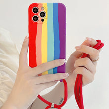 Load image into Gallery viewer, Colorful Rainbow Silicone Case