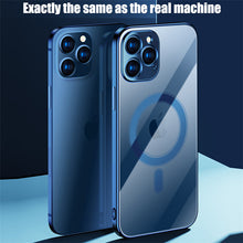 Lataa kuva Galleria-katseluun, Transparent Wireless Charging Iphone Case ( BLACK )