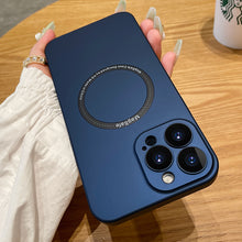 Load image into Gallery viewer, Magsafe Wireless Charging Iphone Case (DARK BLUE)