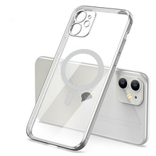 Lataa kuva Galleria-katseluun, Transparent Wireless Charging Iphone Case (SILVER )