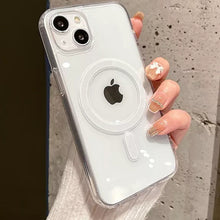 Afbeelding in Gallery-weergave laden, Transparent Wireless Charging Iphone Case (TRANSPARENT)