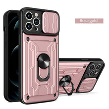 Load image into Gallery viewer, NEW Armor Shockproof Wallet Iphone Case (ROSE GOLD)