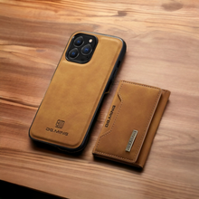 Load image into Gallery viewer, Magnetic Wallet Case For Iphone (BROWN)