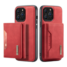 Load image into Gallery viewer, Magnetic Wallet Case For Iphone (RED)