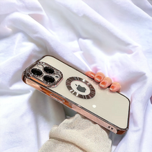 画像をギャラリービューアに読み込む, Transparent Wireless Charging Iphone Case (PINK)