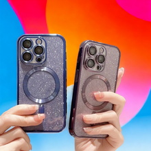 Load image into Gallery viewer, Electroplate Glitter Magsafe Case