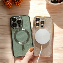 Load image into Gallery viewer, Electroplate Glitter Magsafe Case