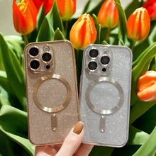 Load image into Gallery viewer, Electroplate Glitter Magsafe Case