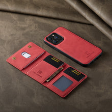 Load image into Gallery viewer, Magnetic Wallet Case For Iphone (RED)