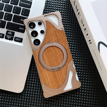 Indlæs billede til gallerivisning Metal Wood Samsung Case
