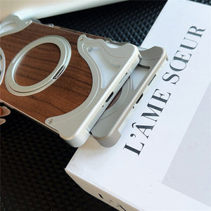 Metal Wood Samsung Case