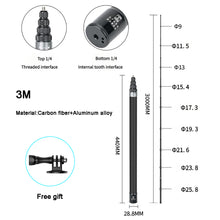 Load image into Gallery viewer, Carbon Selfie Stick Action Cameras
